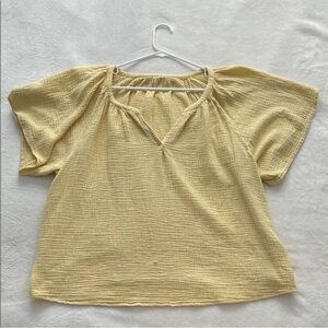 Women's Yellow Summer Top Size XL